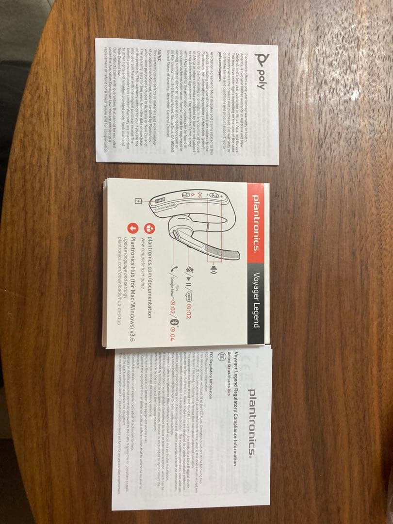 Poly ワイヤレスヘッドセット Voyager Legend