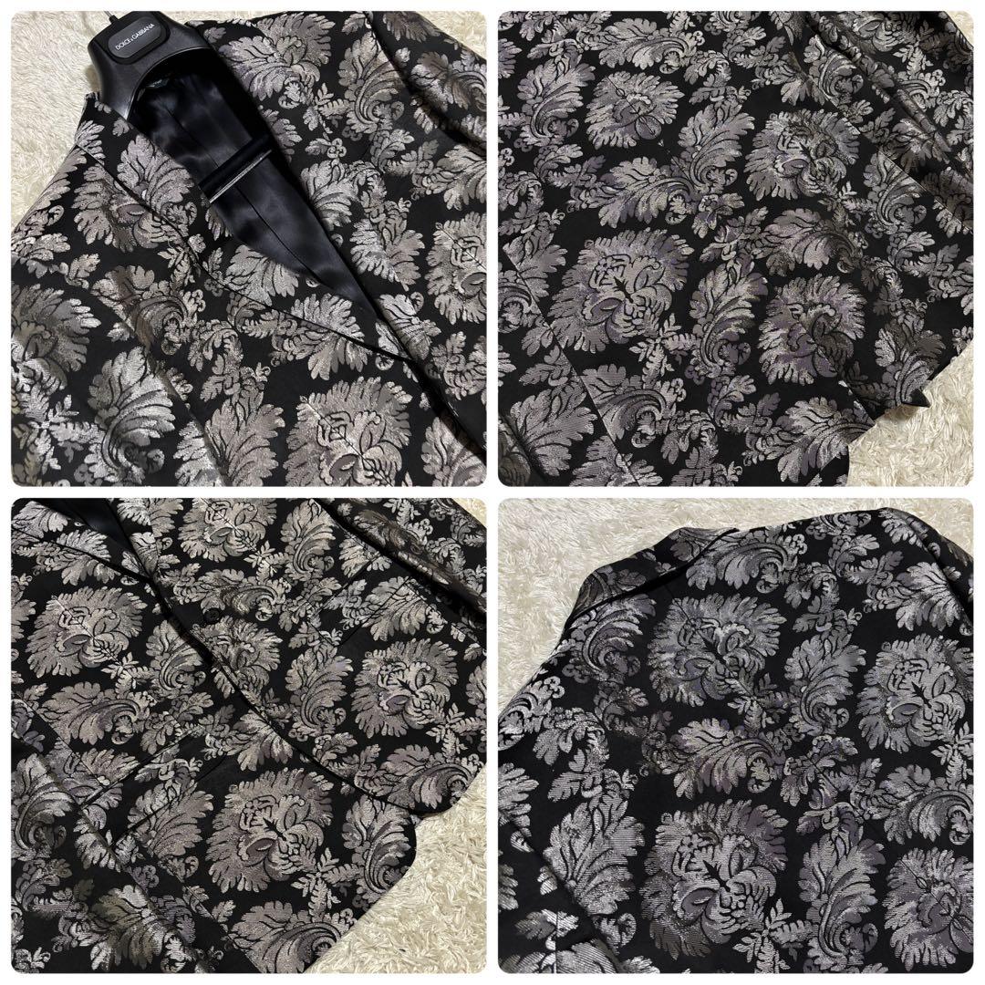 未使用級/タグ付き✨ドルガバ　スーツ　セットアップ　総柄　シルバー　50