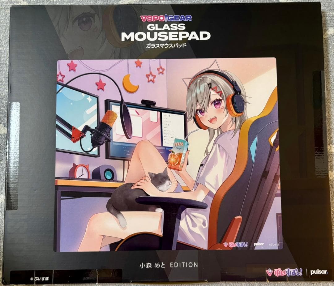 VSPO GEAR GLASS MOUSEPAD 小森めと EDITION