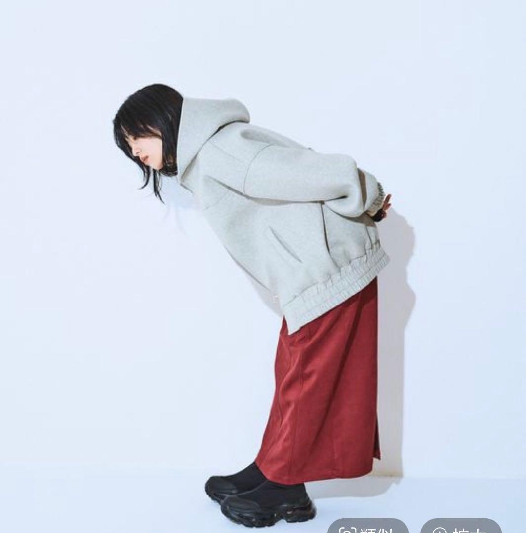 オーバーサイズ グレー パーカー