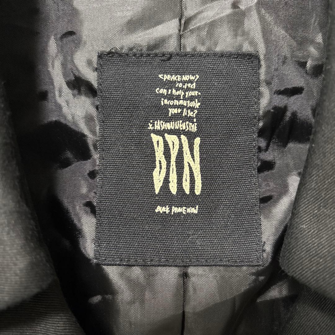 ブラックピースナウ　アシンメトリージャケット(M)ダブルボタン　パンクロック