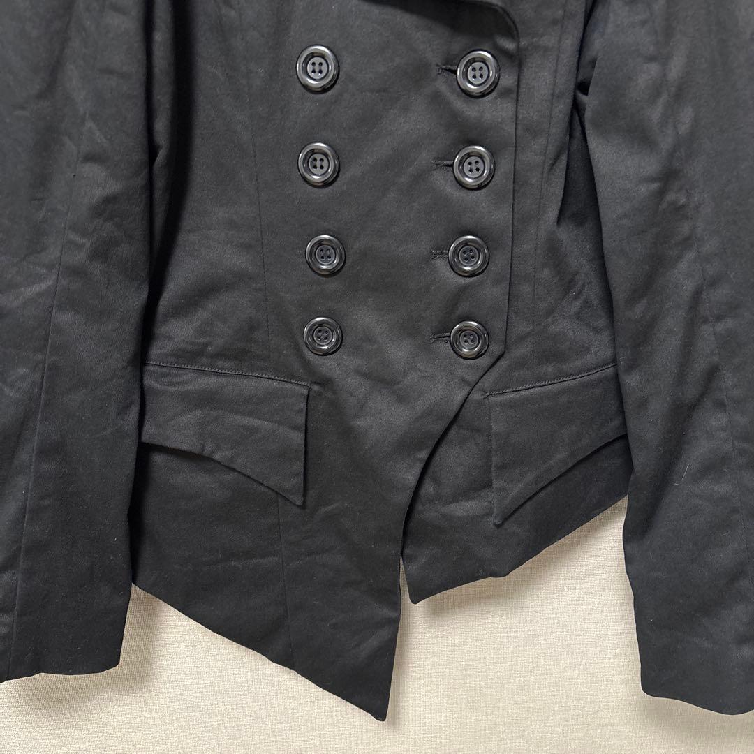 ブラックピースナウ　アシンメトリージャケット(M)ダブルボタン　パンクロック