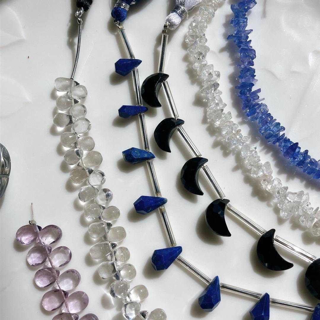 COCO'S◆ハンドメイド素材☆ラベンダーアメシスト/水晶/他