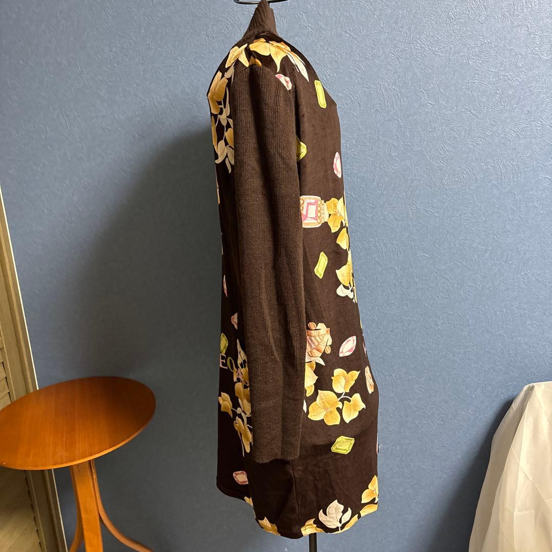 レオナール LEONARD SPORT 花柄タートルネックチュニックsize４０