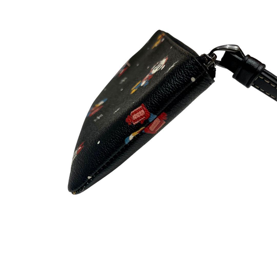 人気　コーチ COACH ポーチ ディズニー コラボ　ブラック　ケース