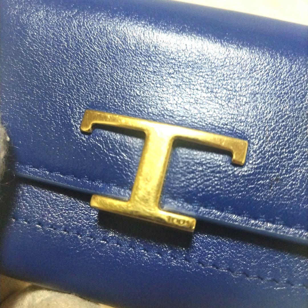 【激レア】TOD'S トッズ Tタイムレス ゴールド金具 レザー ケース