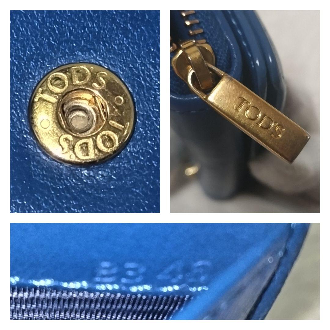 【激レア】TOD'S トッズ Tタイムレス ゴールド金具 レザー ケース