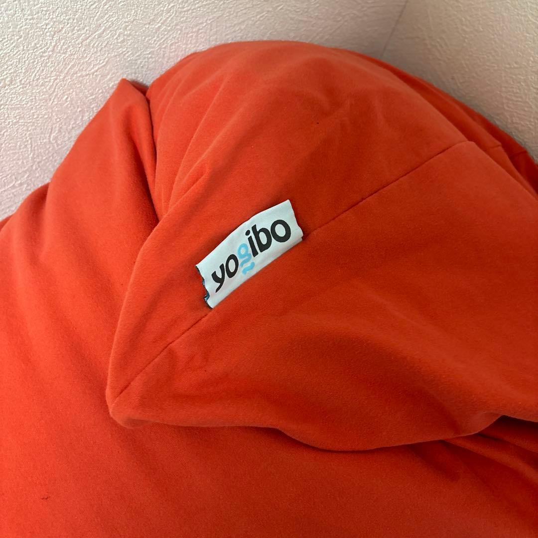 Yogibo midi オレンジ ビーズクッションソファ