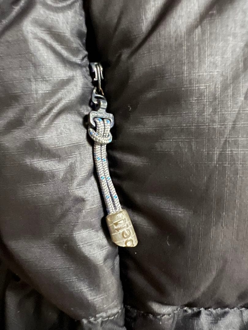 本日限定montbell ライトアルパインダウンジャケットZIP部品破損