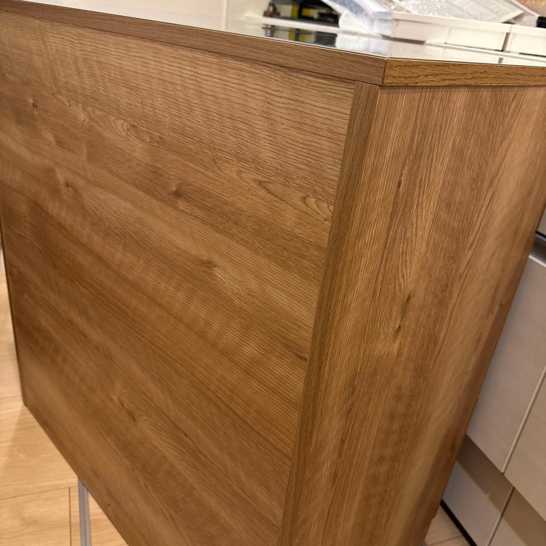 ウニコ unico ADDAY（アディ）木製キッチンカウンター W820