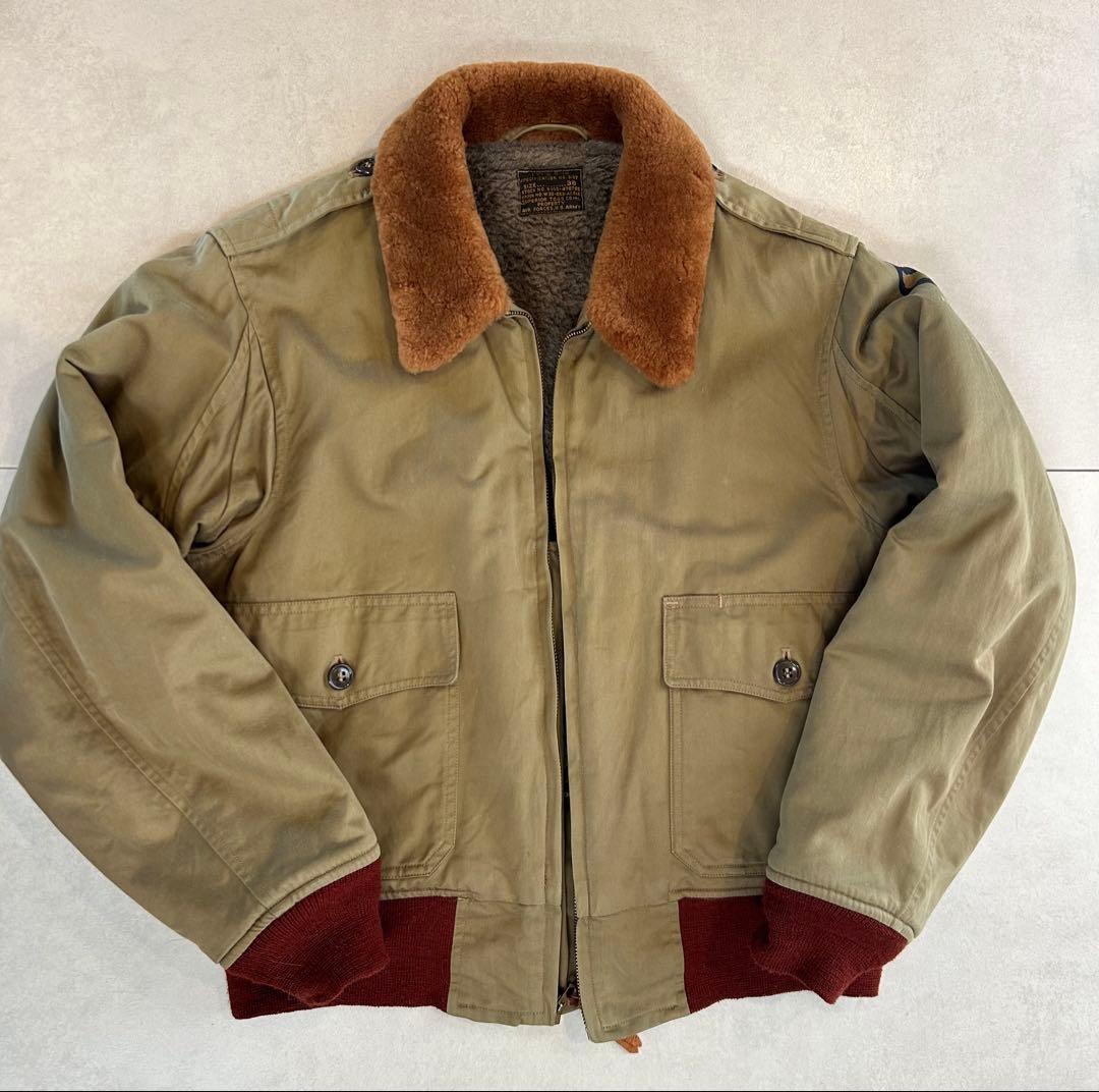 美品 バズリクソンズ 実名復刻版 B-10 赤リブ サイズ38