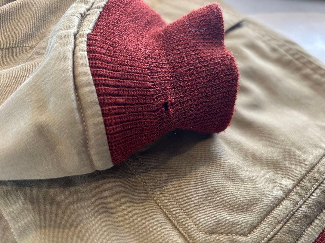 美品 バズリクソンズ 実名復刻版 B-10 赤リブ サイズ38