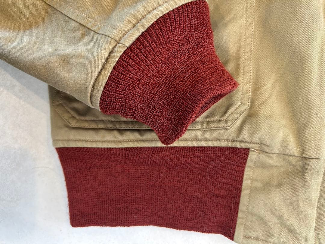 美品 バズリクソンズ 実名復刻版 B-10 赤リブ サイズ38