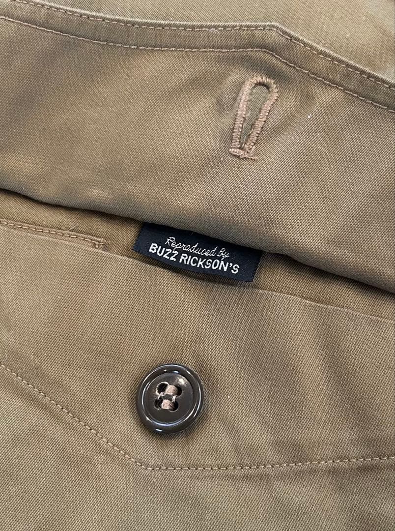 美品 バズリクソンズ 実名復刻版 B-10 赤リブ サイズ38