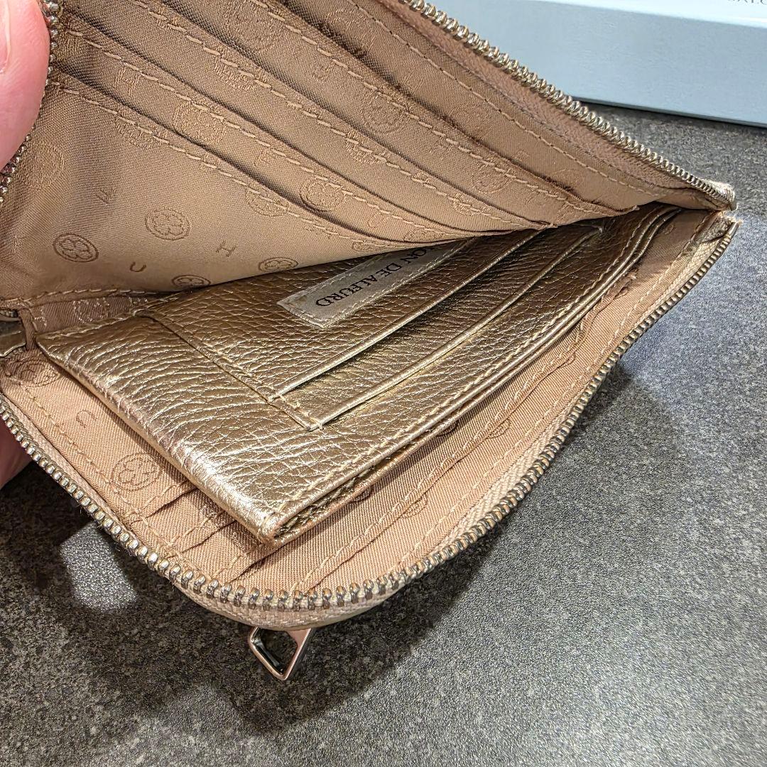 【金運UP】SALON DE ALFURD　ミニ財布　ゴールド【ストラップ付き】