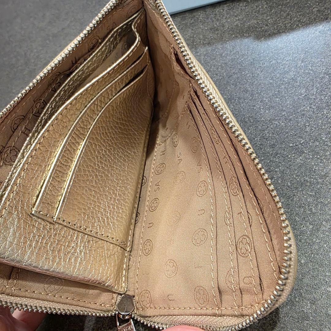 【金運UP】SALON DE ALFURD　ミニ財布　ゴールド【ストラップ付き】