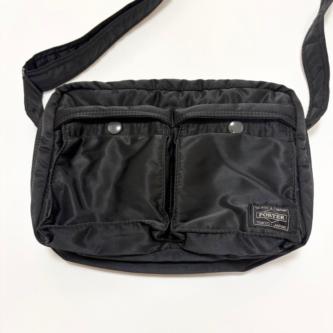 美品　ポーター　タンカー　ショルダーバッグ　S YKK 黒