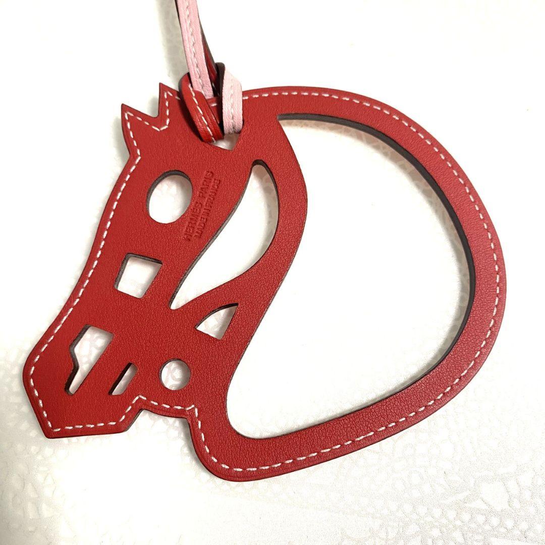 処分！ HERMES エルメス チャーム パドック シュヴァル ピンク 馬