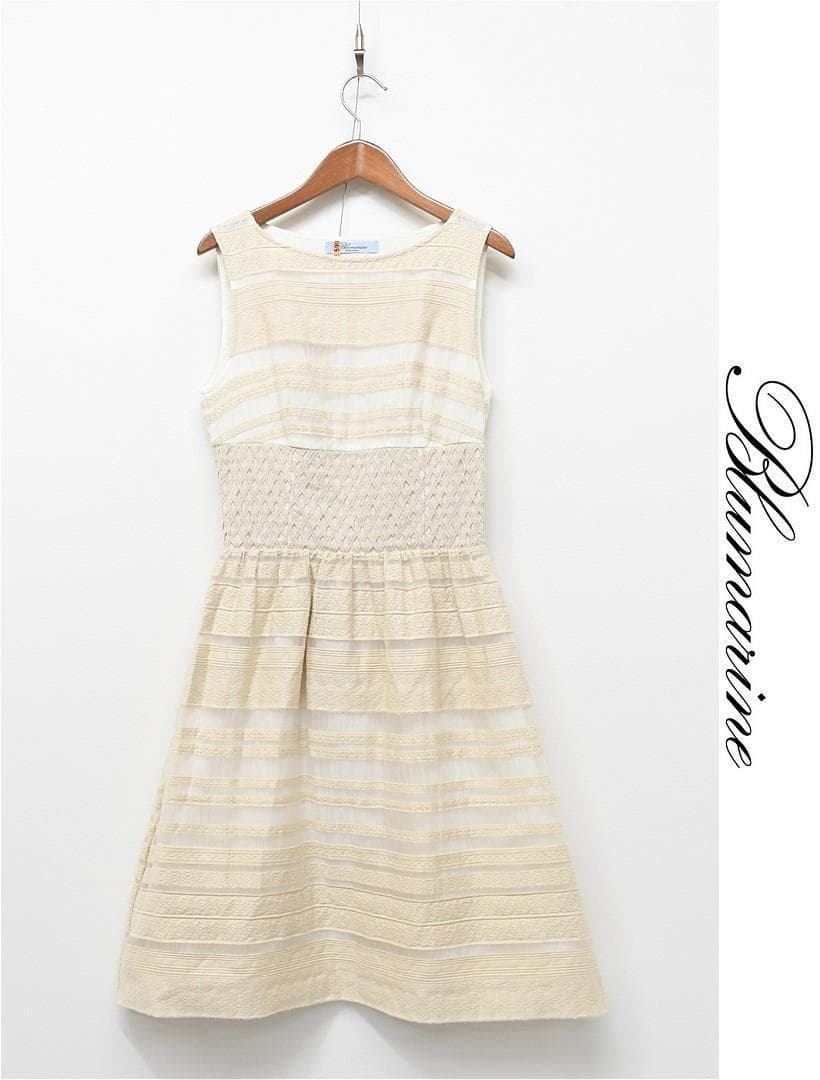 C453/Blumarine ノースリーブワンピース シルク混 総柄 40