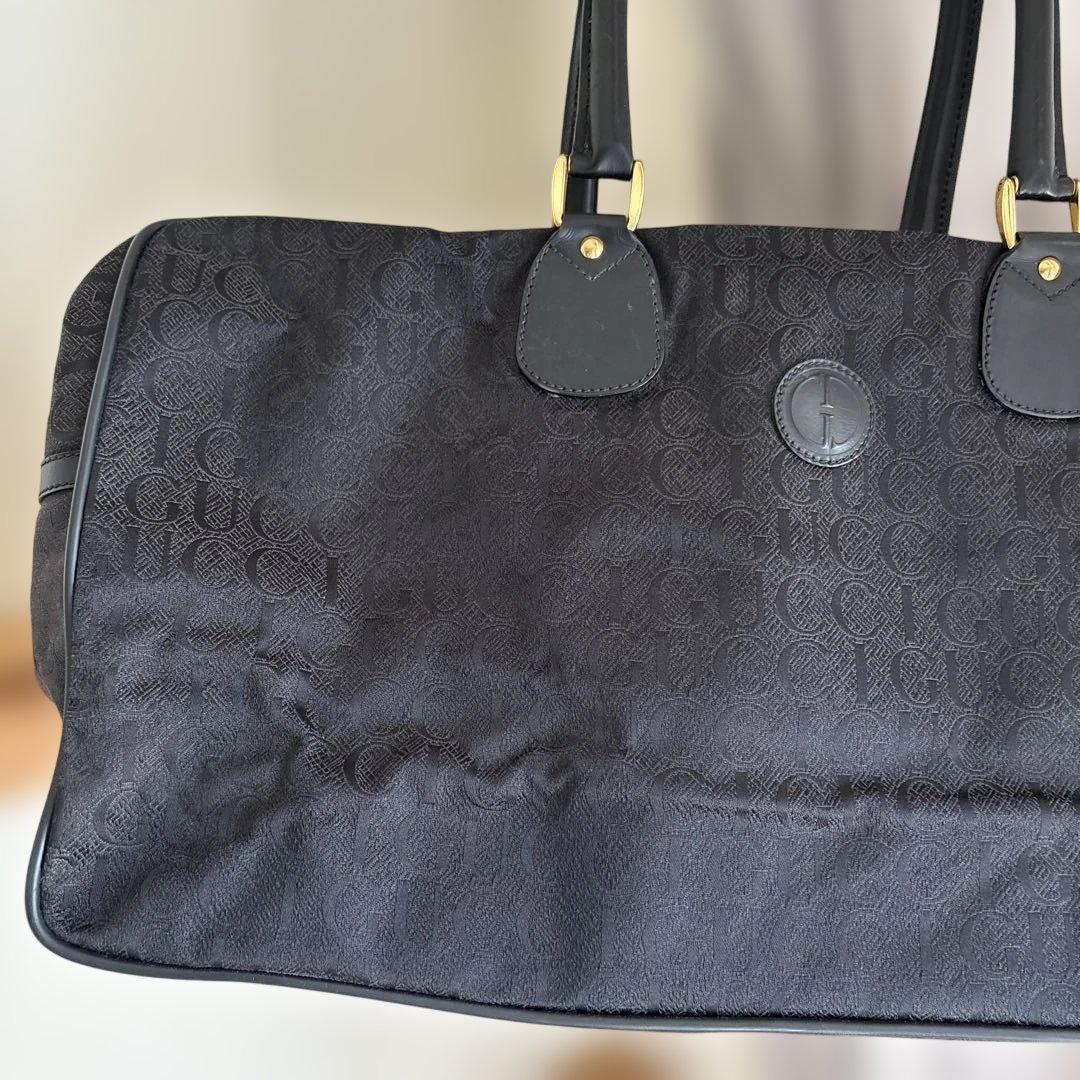 GUCCI ブラック ボストンバッグ