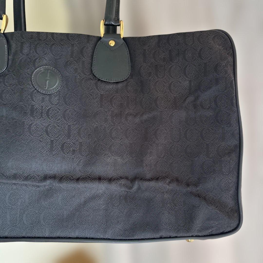 GUCCI ブラック ボストンバッグ