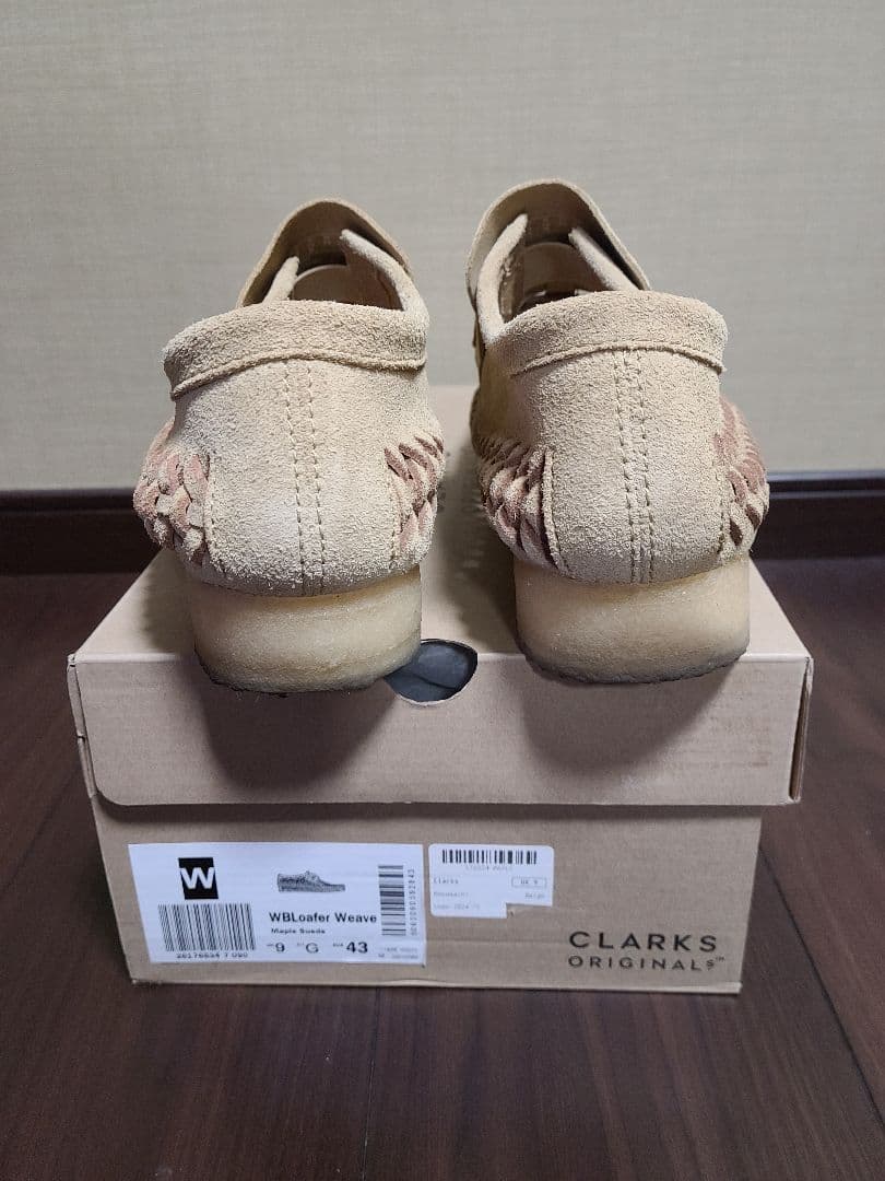 靴 Clarks WBLoafer weave UK9 EUR43