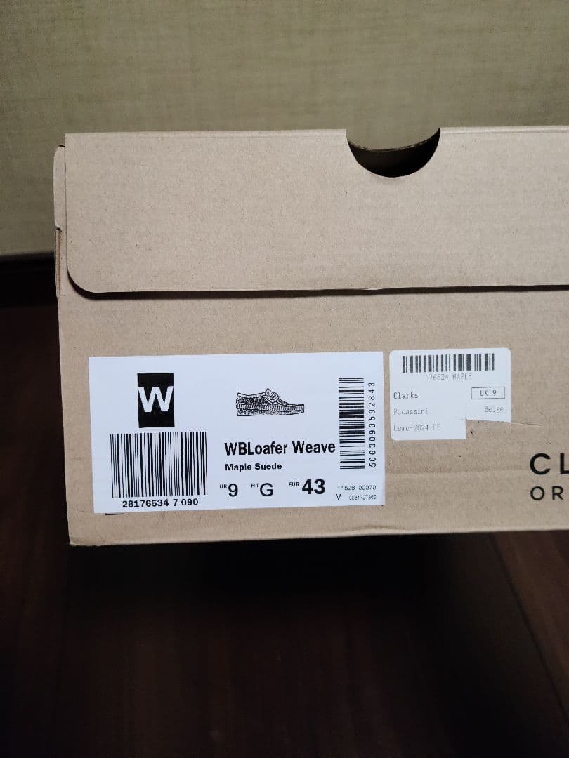 靴 Clarks WBLoafer weave UK9 EUR43