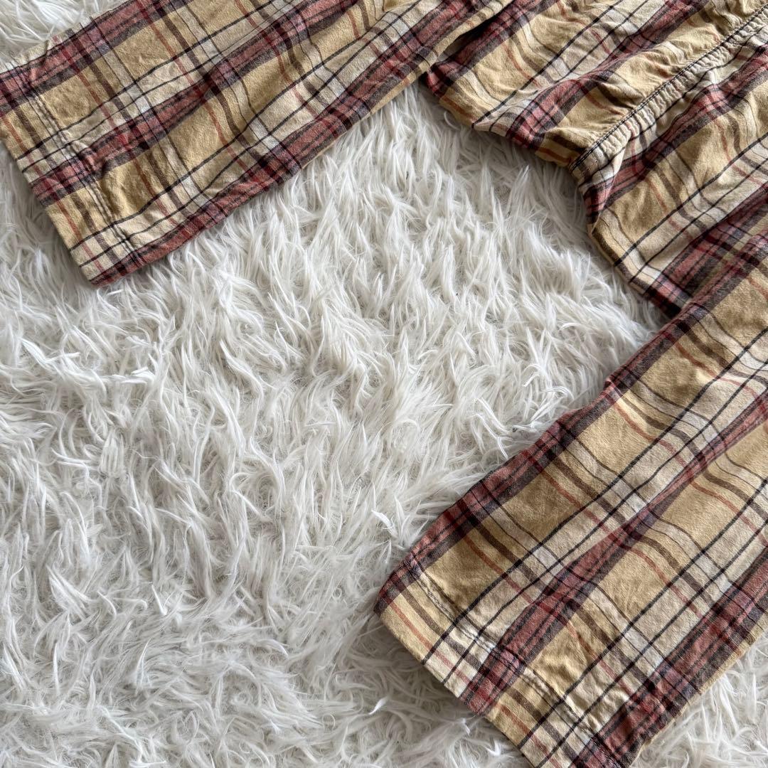 【コムデギャルソンオムプリュス】AD2009　サルエルパンツ XS　黄　チェック