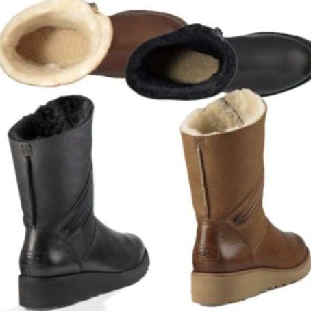 ☆美品☆アグ　ロルナ ムートンブーツ　サイズ6 23cm　黒　表革