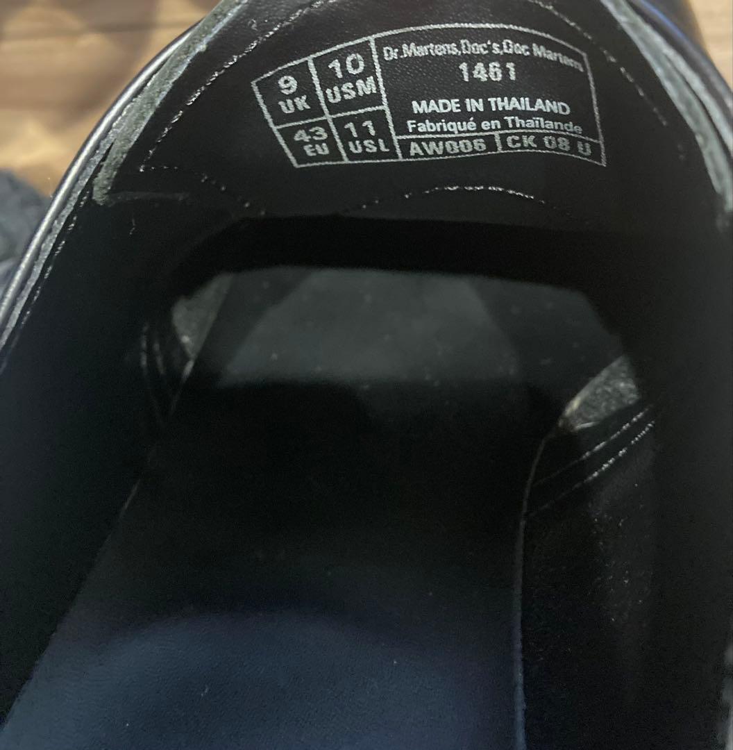 m*i様 Dr. Martens ブラック レースアップシューズ　3ホール　UK