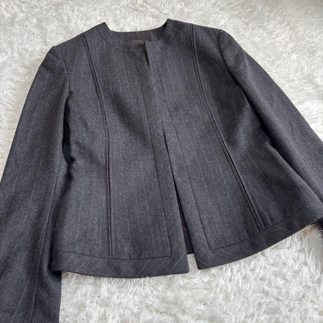 【人気デザイン】トゥモローランド フォーマル セットアップ グレー 38/36