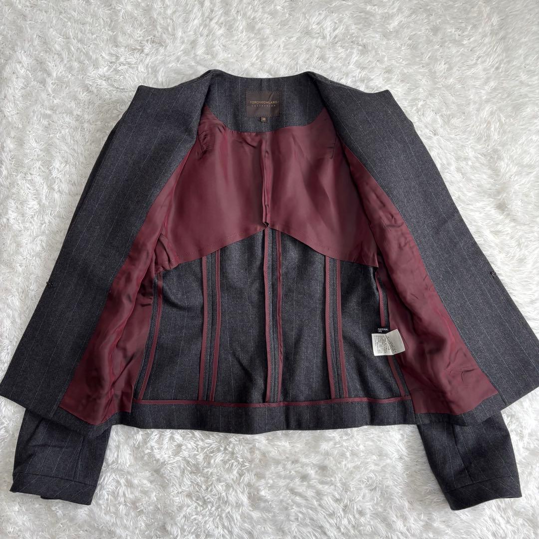 【人気デザイン】トゥモローランド フォーマル セットアップ グレー 38/36