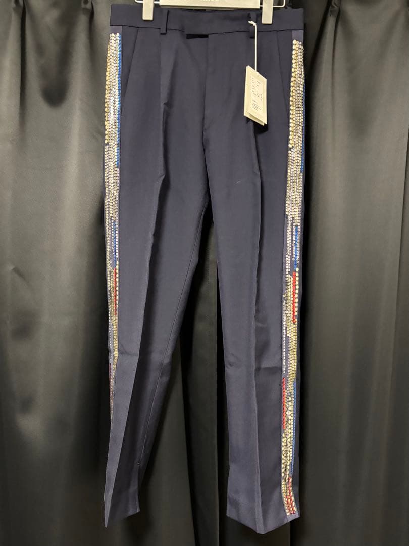 【定価74,800円】ベッドフォード　サイドストライプパンツ　サイズ0