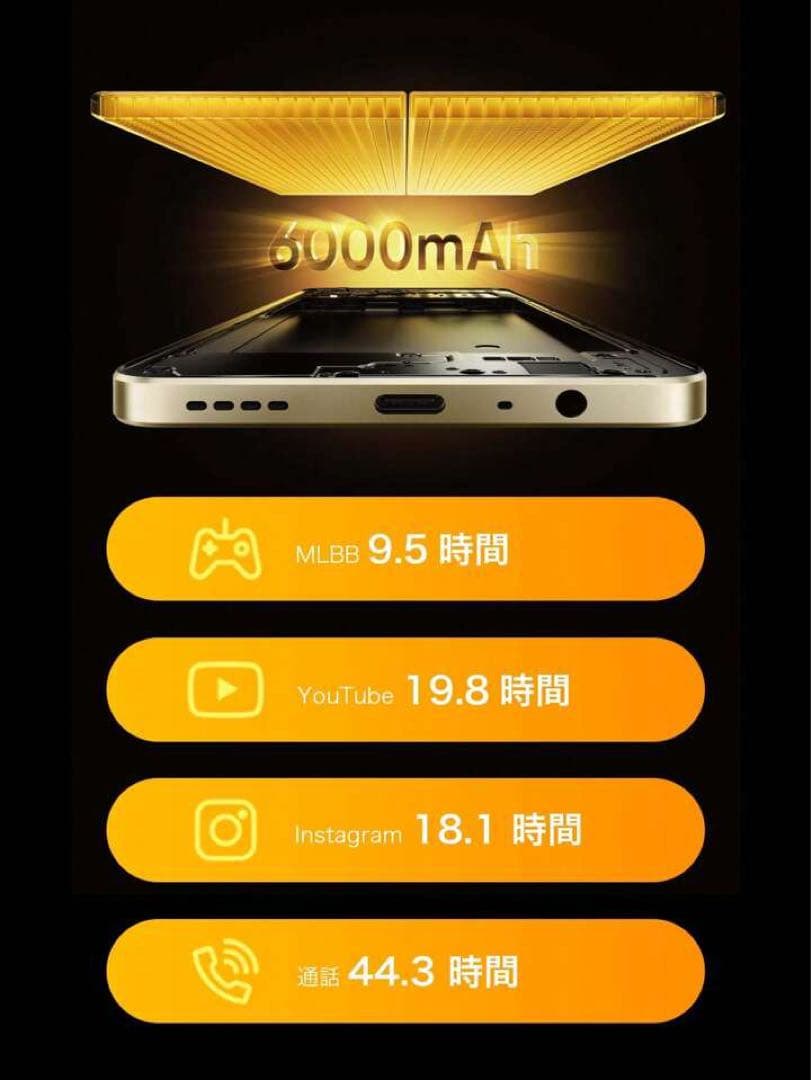 スマートフォン本体 realme Note 70T