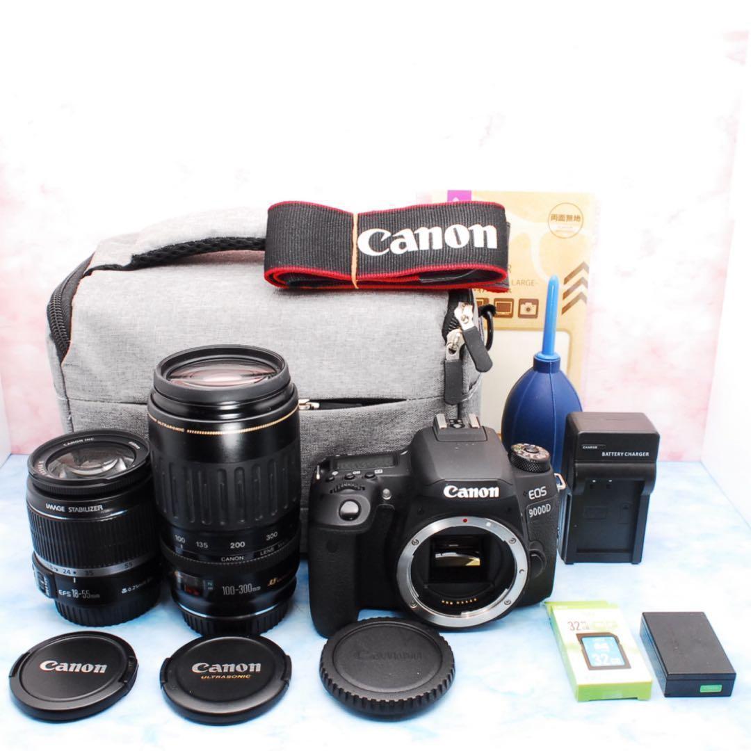 ★Canon EOS 9000D★一眼レフカメラ★お得なWレンズ★Wi-Fi