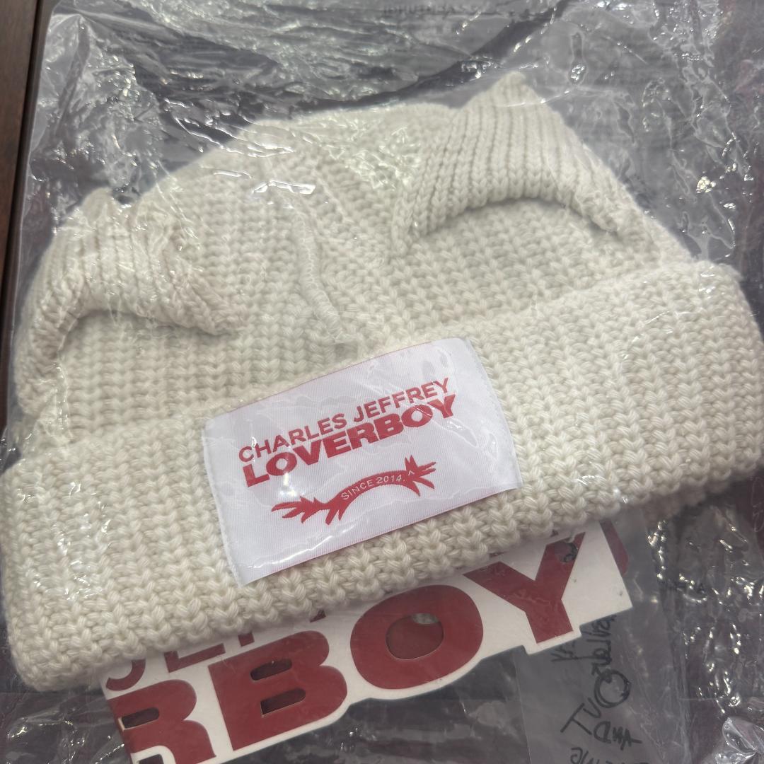 Charles Jeffrey LOVERBOY ニット帽 クリーム【男女兼用】