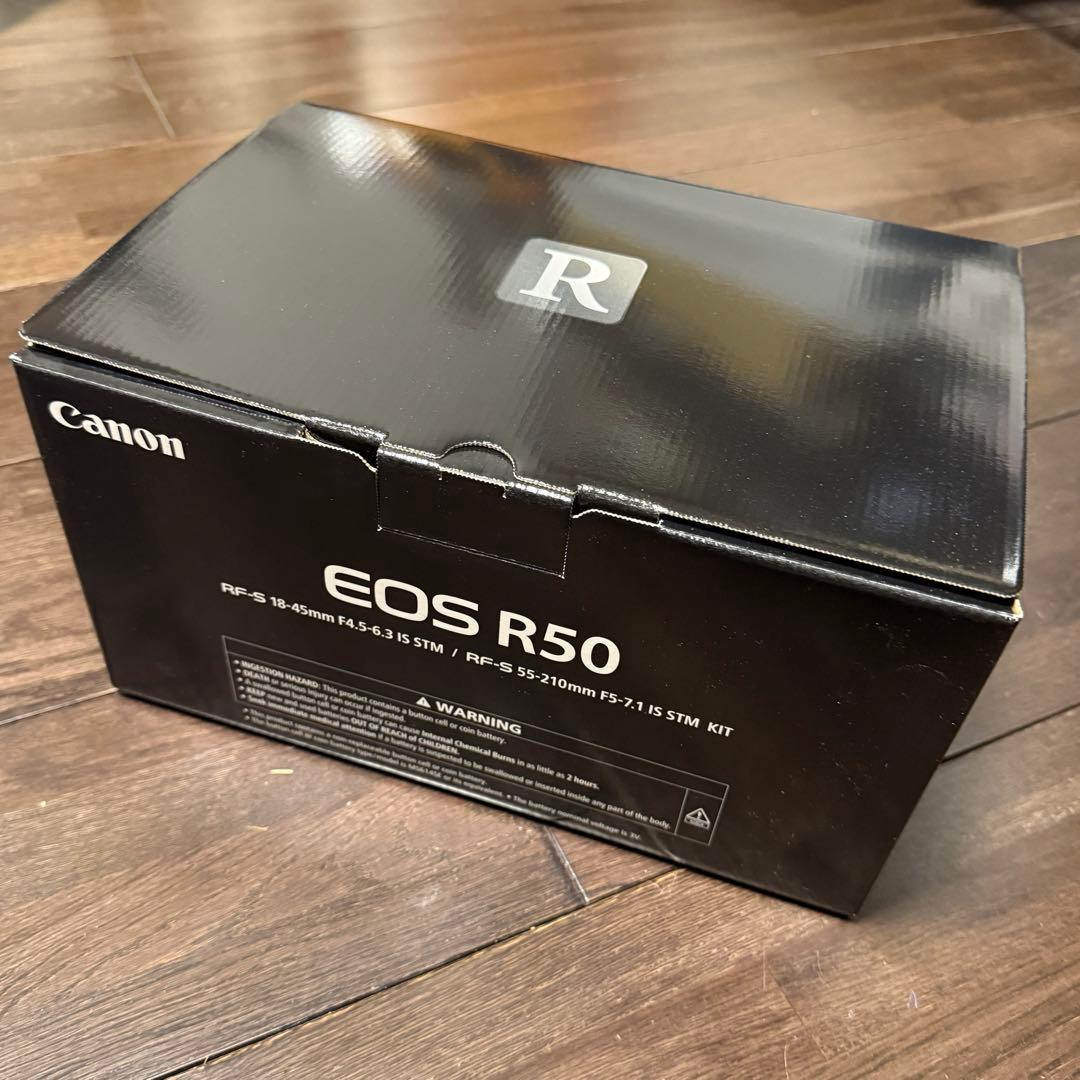 【保証有 未開封新品】Canon EOS R50 ダブルズームキット ブラック