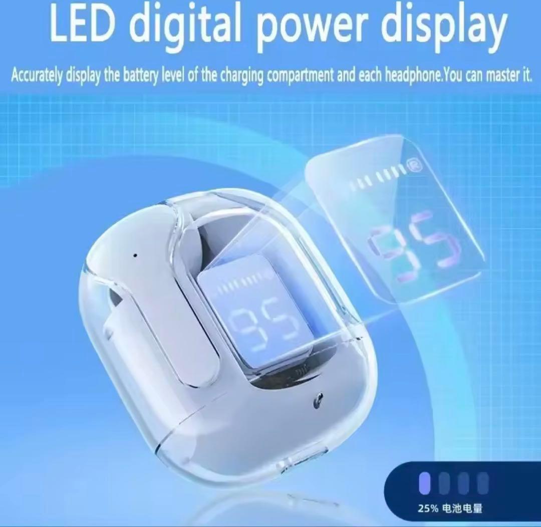 ★11個セット【新品未使用】T2ワイヤレスBluetoothイヤホン　透明ブルー