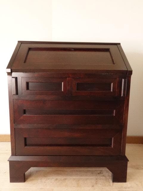 民芸家具　ライティングビューロー引出　再塗装済　ＵＳＥＤ