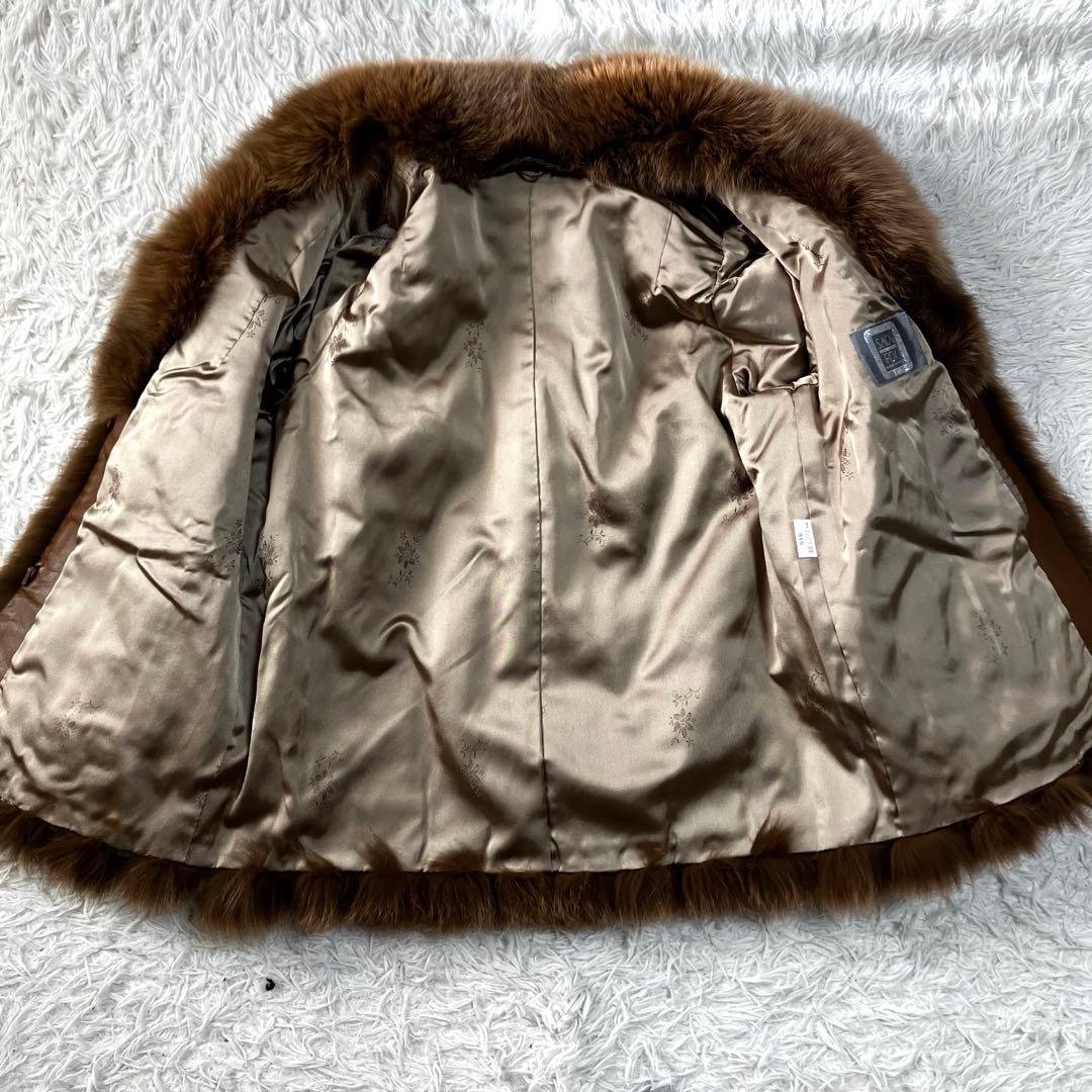 ✨セントピさん専用✨SAGA FOX 最高級フォックスファーコート 銀サガ 刺繍