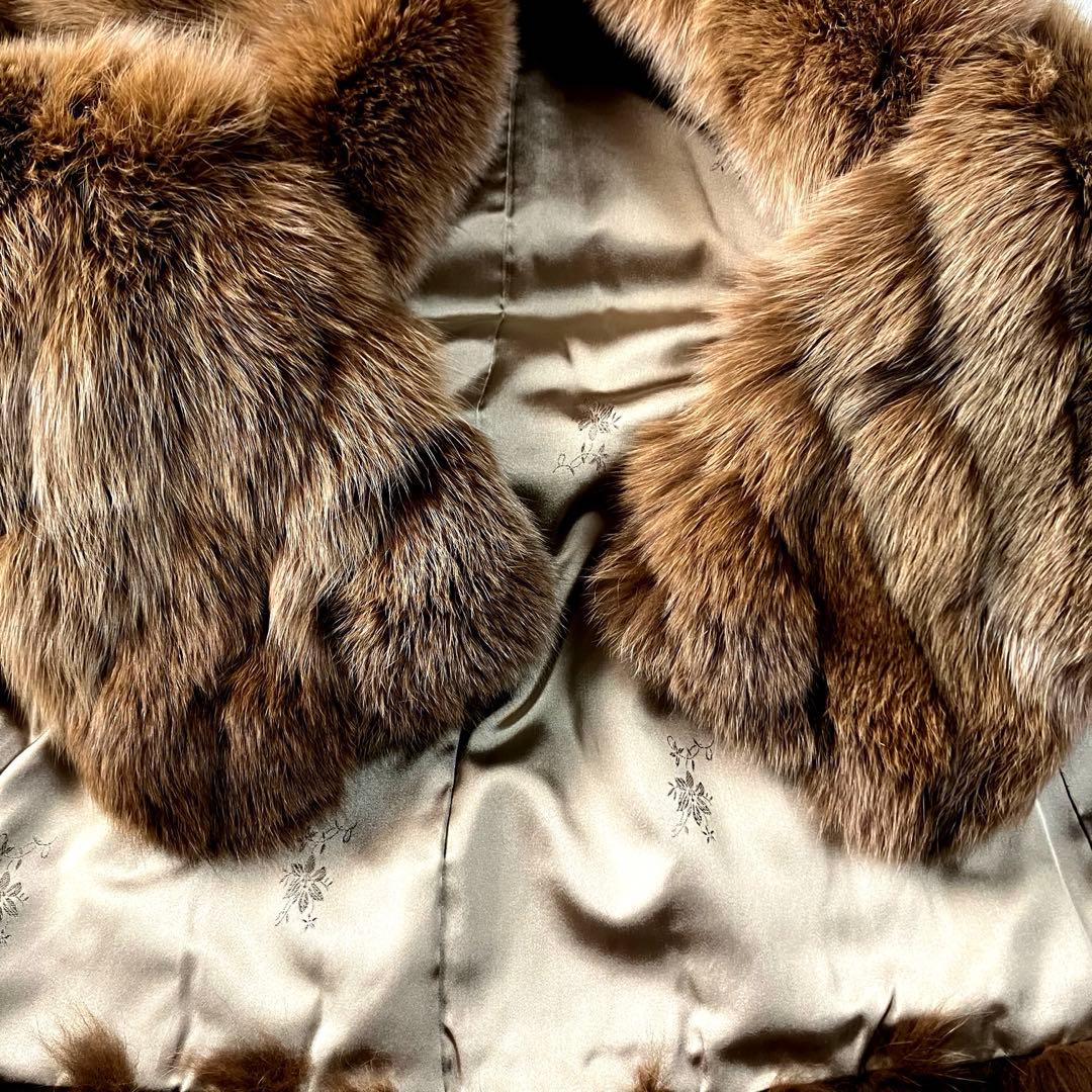 ✨セントピさん専用✨SAGA FOX 最高級フォックスファーコート 銀サガ 刺繍