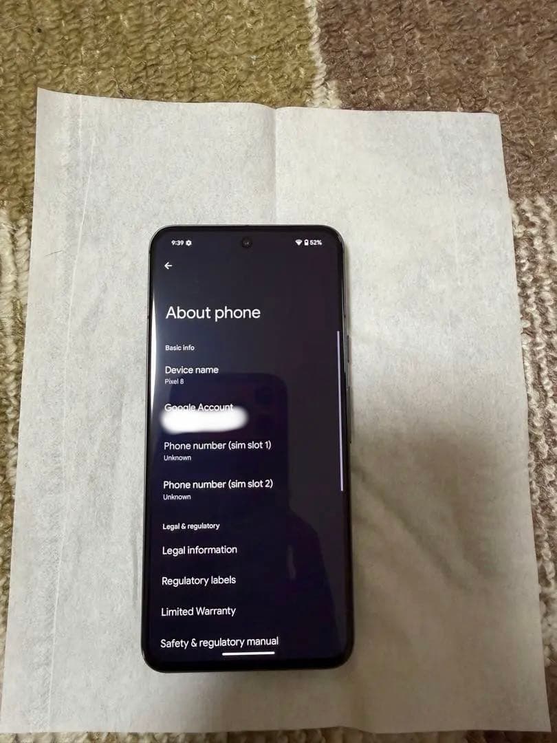 Google Pixel 8. 良好な状態