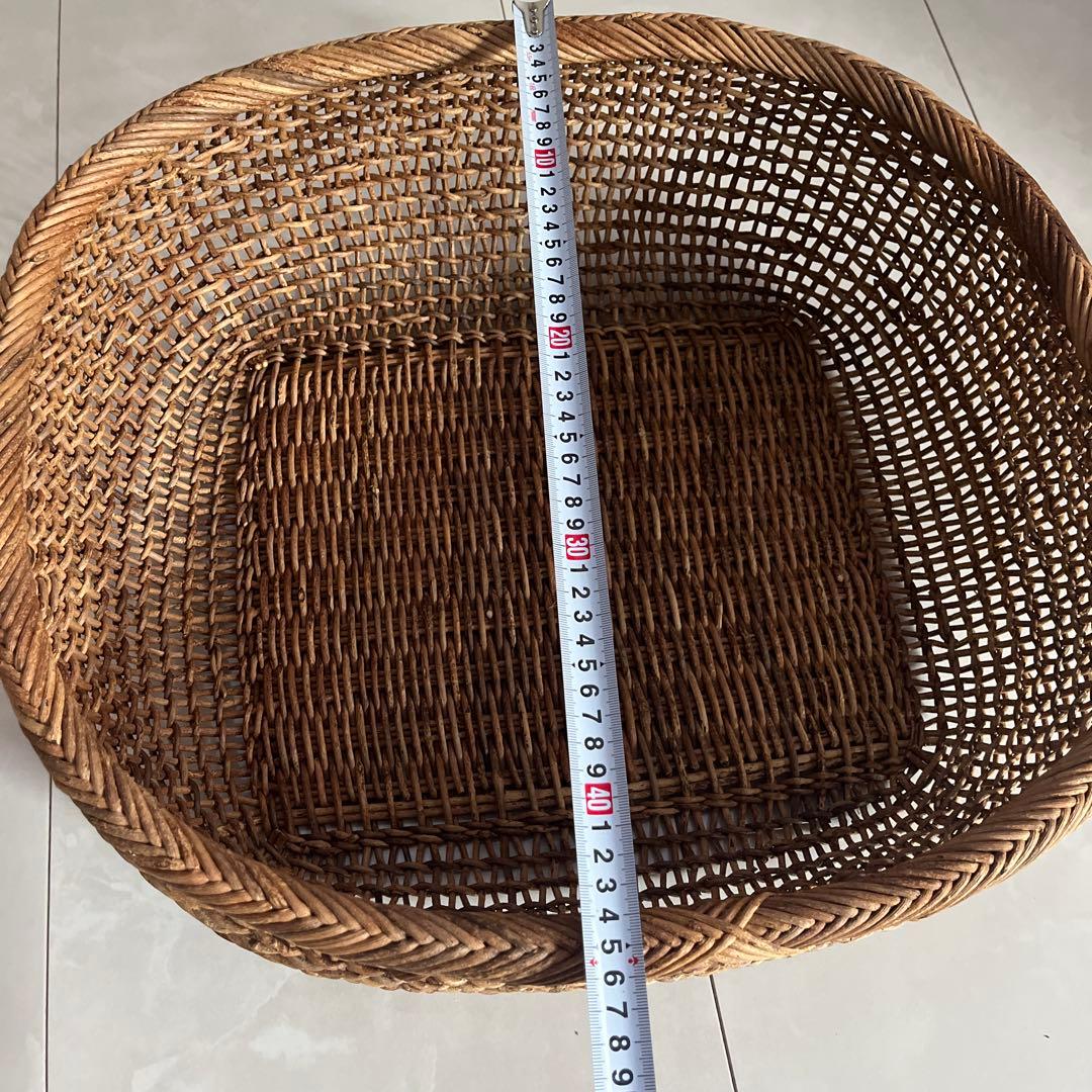 あけびバスケット　かご　スクエア籠　おしゃれ　収納　インテリア小物入れ　天然素材