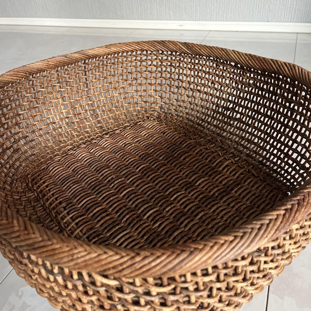 あけびバスケット　かご　スクエア籠　おしゃれ　収納　インテリア小物入れ　天然素材