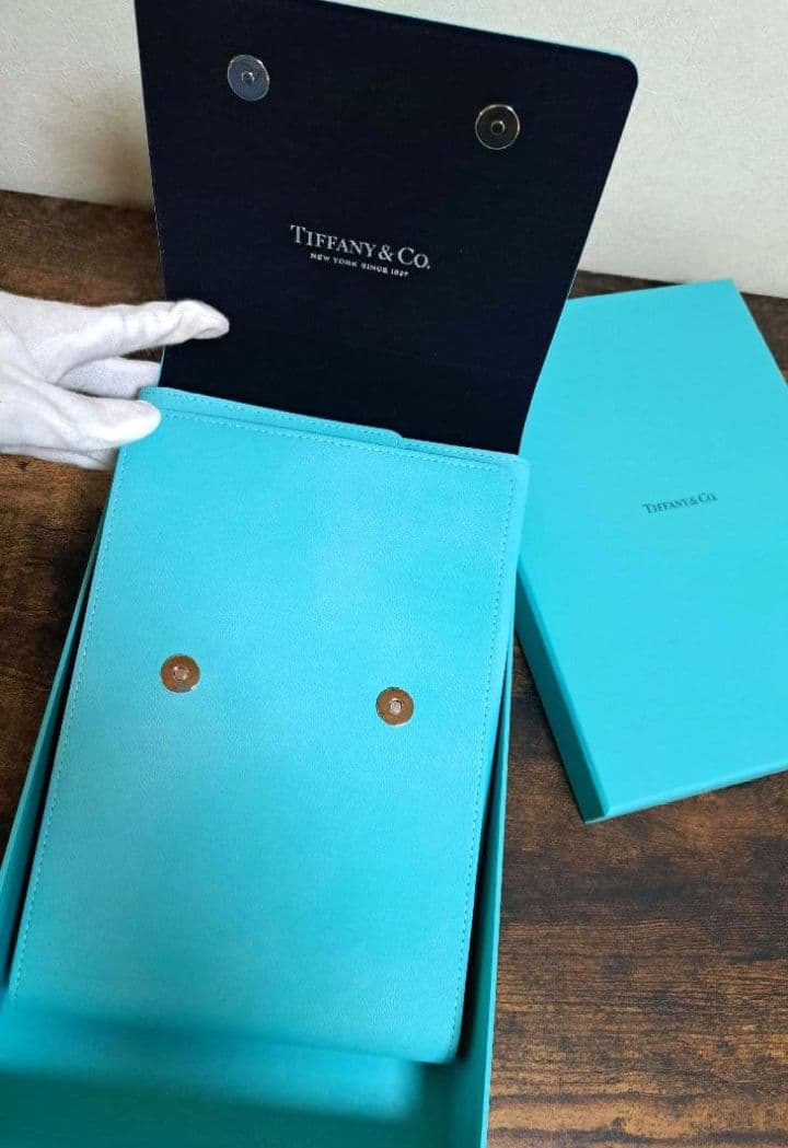 ティファニー ネックレス ジュエリーケース ブルー フラグメントケース