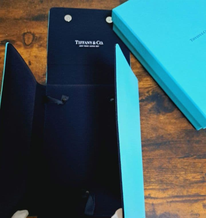 ティファニー ネックレス ジュエリーケース ブルー フラグメントケース