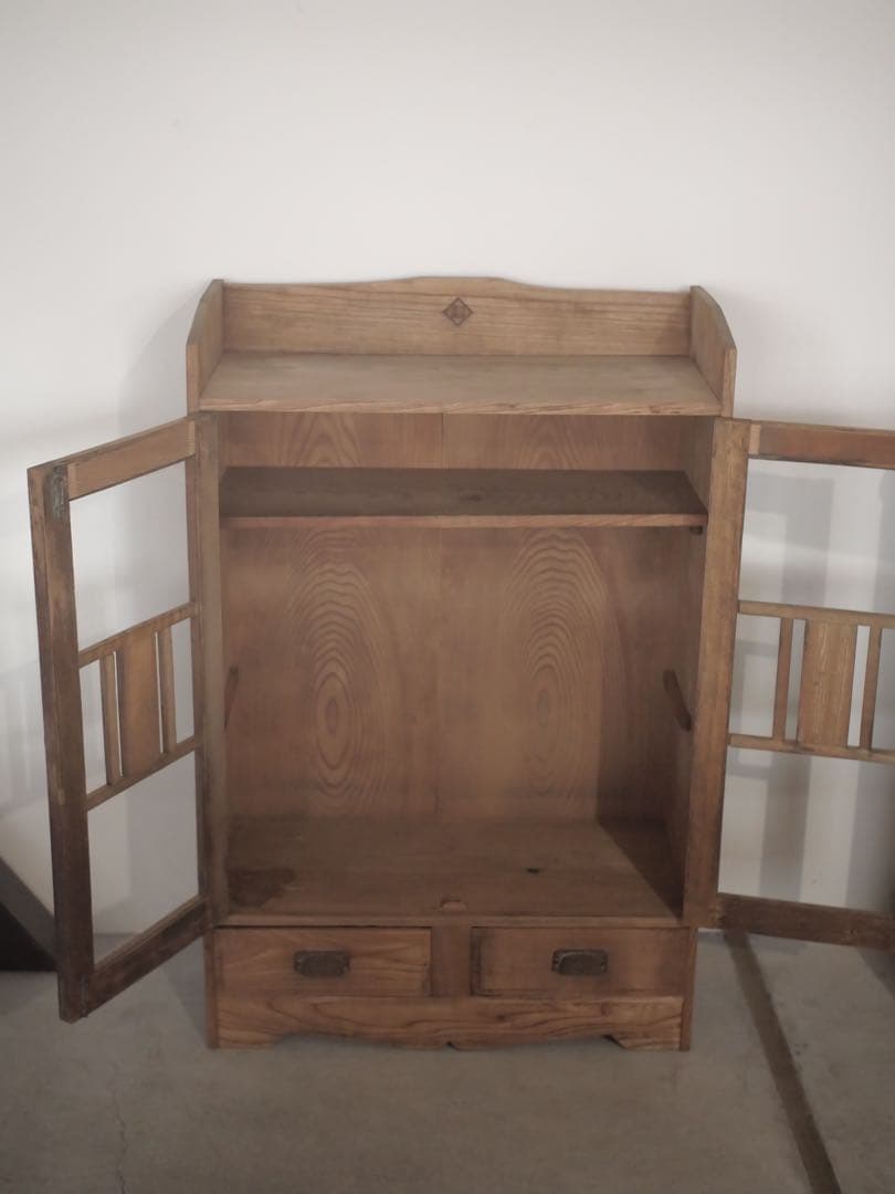 本箱　本棚　食器棚　棚　器　収納　古家具　古道具　アンティーク　昭和レトロ