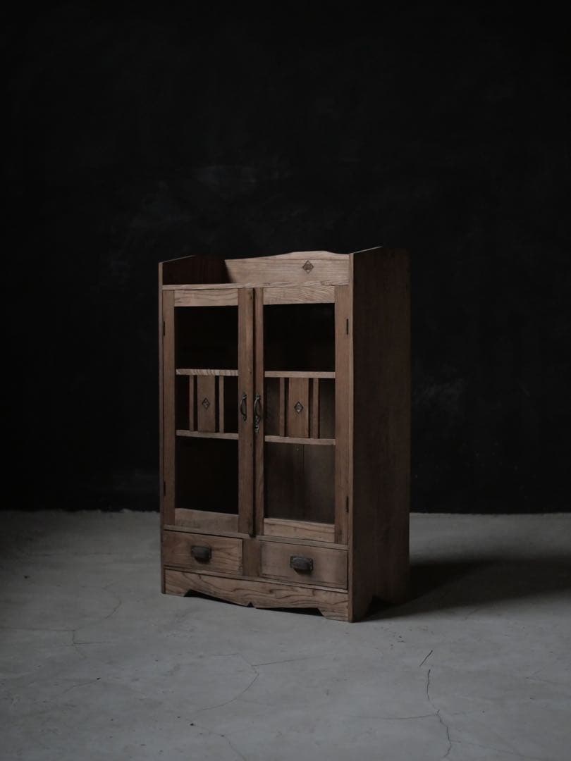 本箱　本棚　食器棚　棚　器　収納　古家具　古道具　アンティーク　昭和レトロ