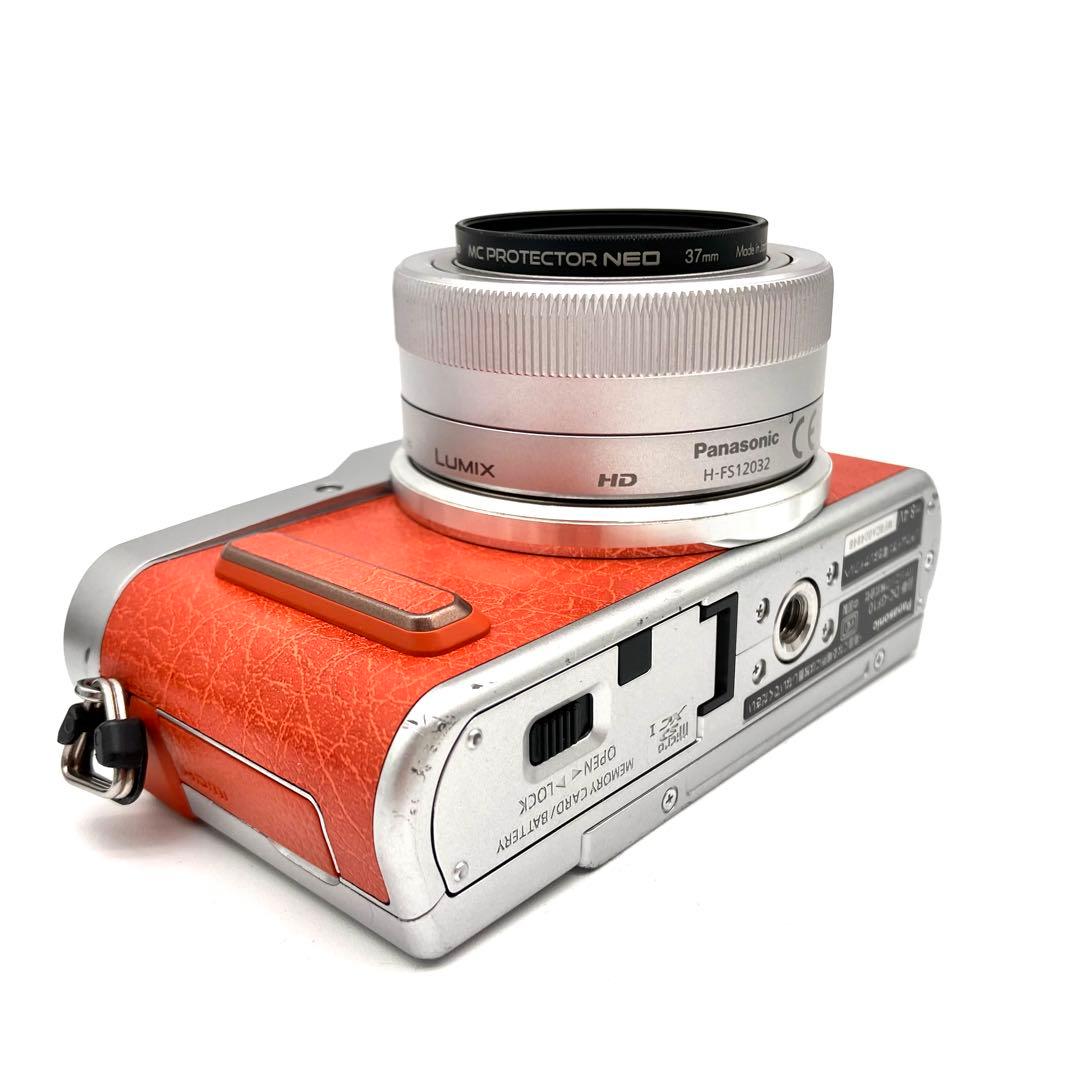 Wi-Fi対応 Panasonic DC-GF10 レンズキット　オレンジ