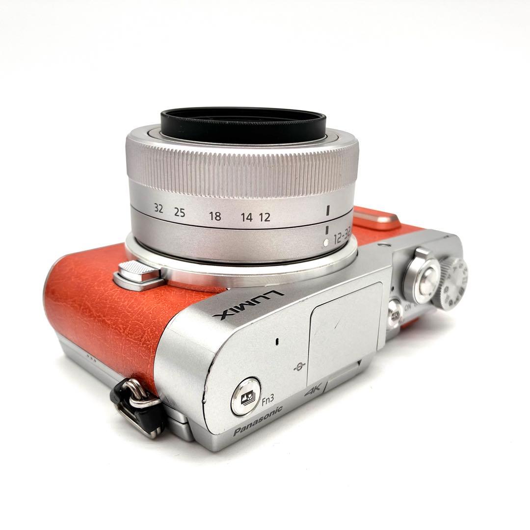 Wi-Fi対応 Panasonic DC-GF10 レンズキット　オレンジ